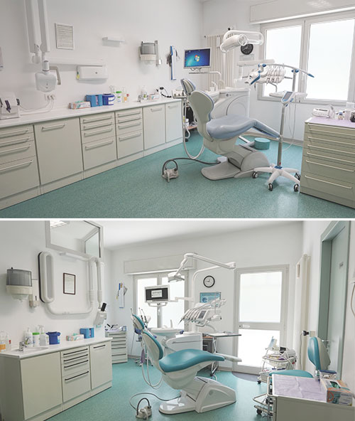 sala 1 e sala 2 studio dentistico massella verona